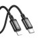 ΚΑΛΩΔ USB-TYPE C HOCO X89 ΣΕ LIGHTNING BLACK 2m